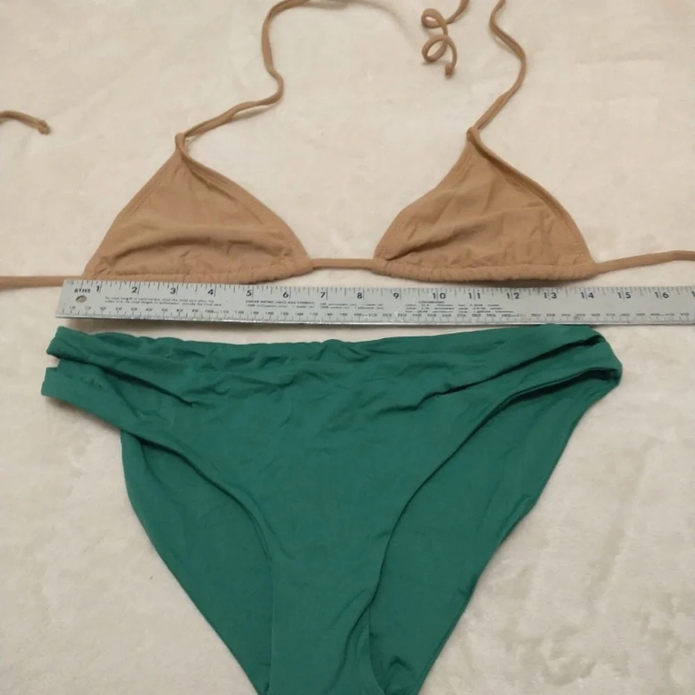 Dippin' Daisy's Beige and Green Bikini